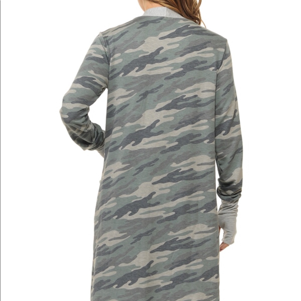🔥LAST ONE😍Camouflage Open Cardigan Large - Picture 4 of 5